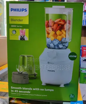 *Philips Blender 450w ,1 L Capacity With Durable Stainless Steel