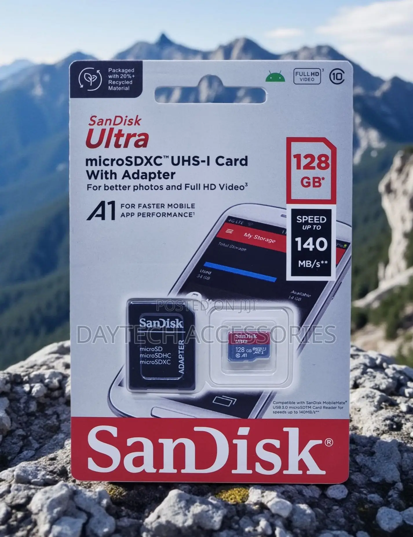 Sandisk Ultra A1 Microsdxc Uhs-I Card With Adapter 128gb