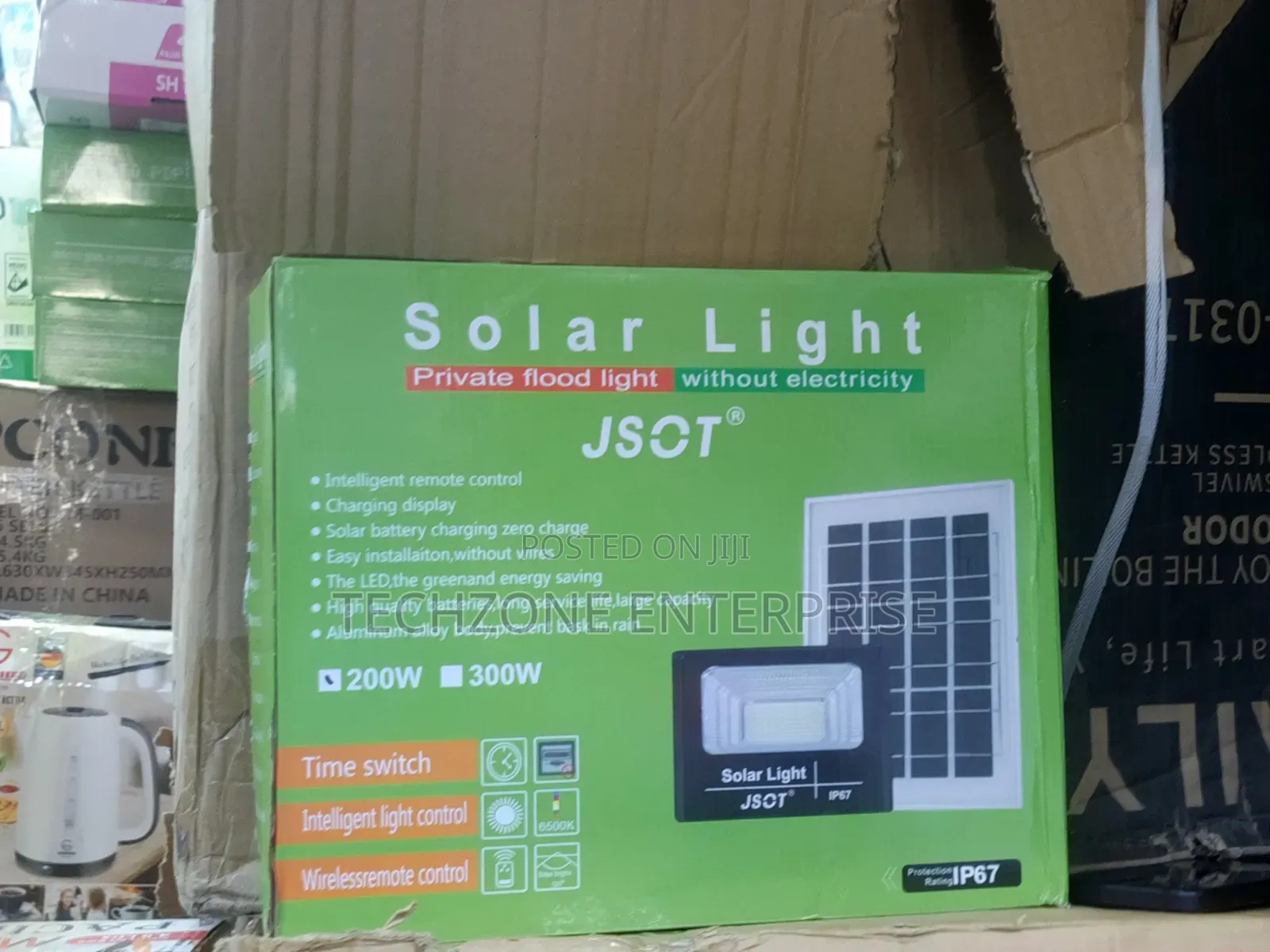 300w Solar Floodlight With Solar Panel 