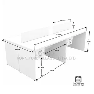 Office Workstation ; 4-Seater Workstation Office Table