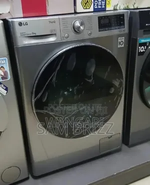 Washing and Spinning Lg 9kgs Front Load Washing Machine