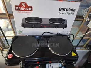 Rashnik Double Electric Burner Hotplate, Model Rn-4079b.