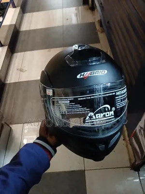 Hybrid Aaron Full Face Motorcycle Helmet – Anti-Scratch Visor, Durable