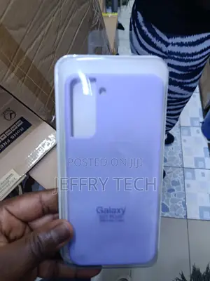 Purple Samsung Galaxy S21 Plus Silicone Phone Case.