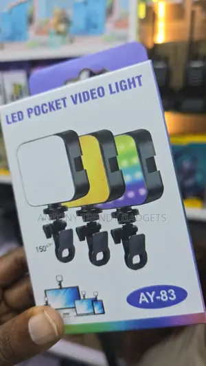 Ay-83 Led Pocket Video Light, Rechargeable Clip Light