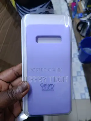 Purple Silicone Case Designed Specifically for Samsung Galaxy S10+