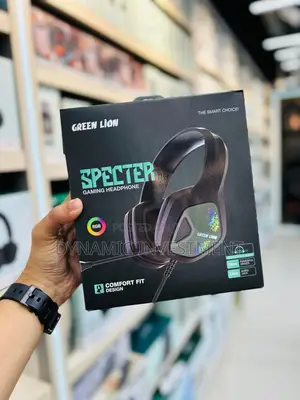 Green Lion Specter Gaming Headphone With Noise Canceling Microphone