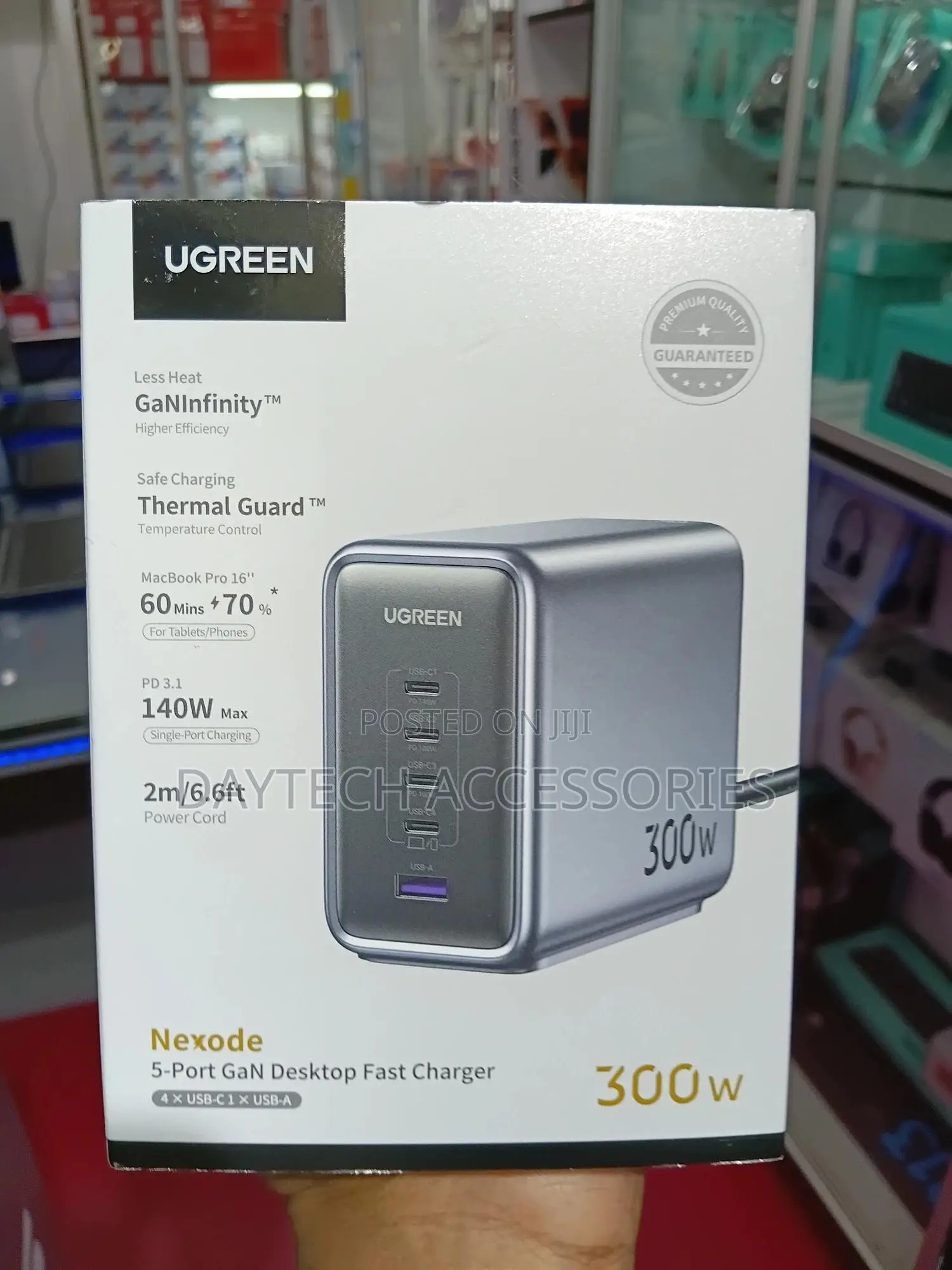 This Is a Ugreen Nexode 300w 5-Port Gan Desktop Fast Charger.