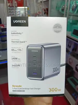 This Is a Ugreen Nexode 300w 5-Port Gan Desktop Fast Charger.