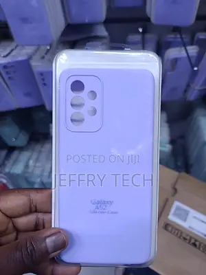 Lavender Purple Liquid Silicone Case for the Samsung Galaxy A52.