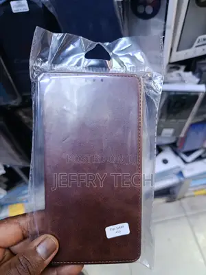 Brown Pu Leather Wallet-Style Flip Case for Samsung Galaxy A50