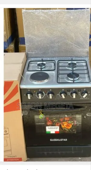 60×60 Globalstar Jet Cooker, 3 Gas + 1 Electric Burner, Electric Oven.