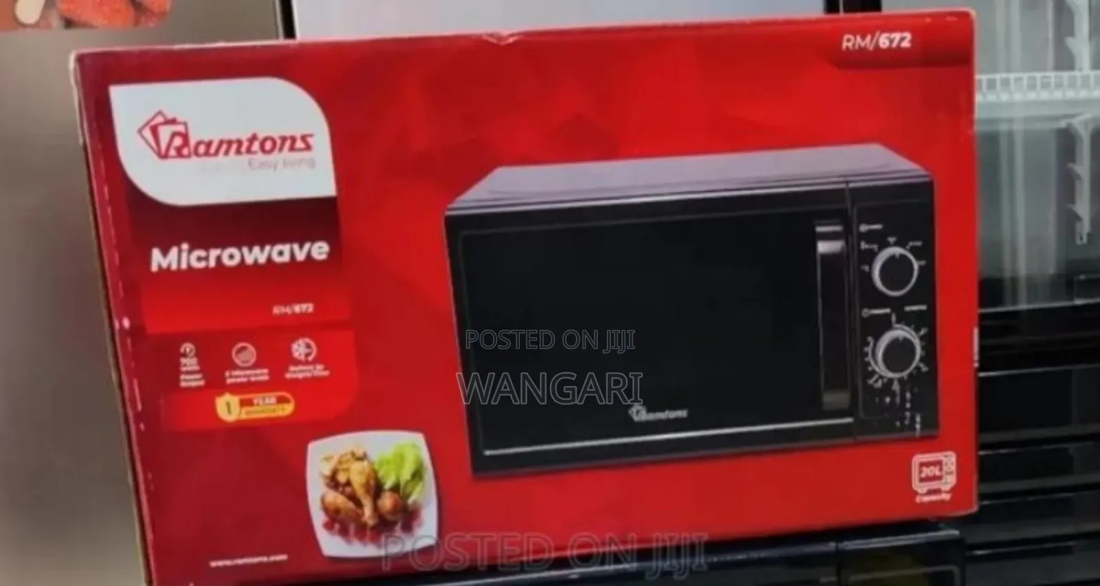 With Knobs Setting Brand New Ramtons 20l Manual Microwave. Rm672