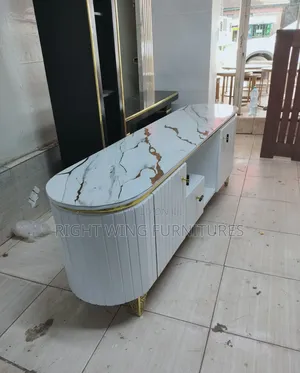 Marble Top Tv Stands 6fit With Lights