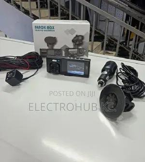Black Box 3 in 1 Dash Camera - Front Rear With Inside Recording