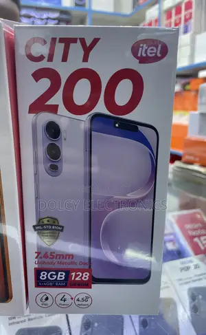 New Itel City 200 128 GB Black