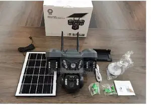 V380new Solar Powered Vts29-G 6mp Wireless Lte 4g PTZ Triple Len