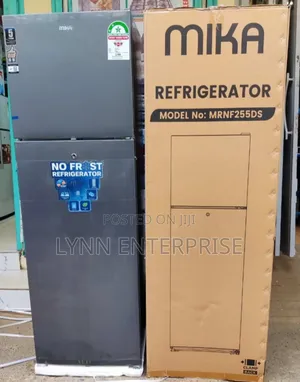 *Mika 255litres Double Door Fridge No Frost