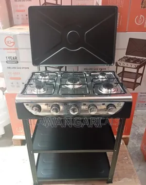 Standing Cooker Eurochef 5burner With Shelves