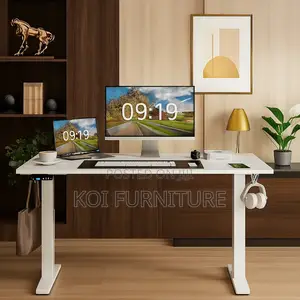 Office Desk; 1.2 Meters Electric Adjustable Safety Guard Desk