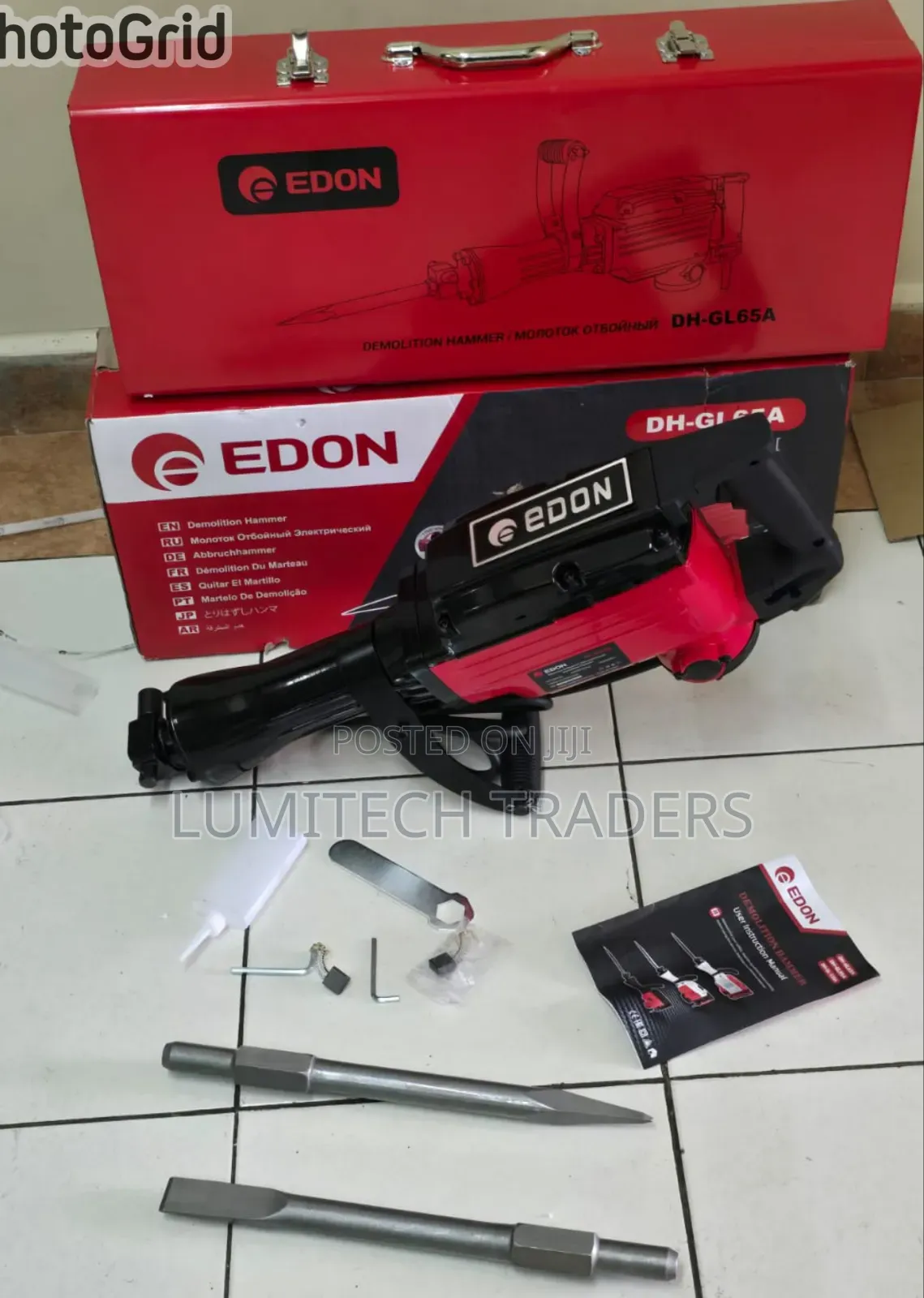 Edon Demolition Hammer 1800watts With Bits