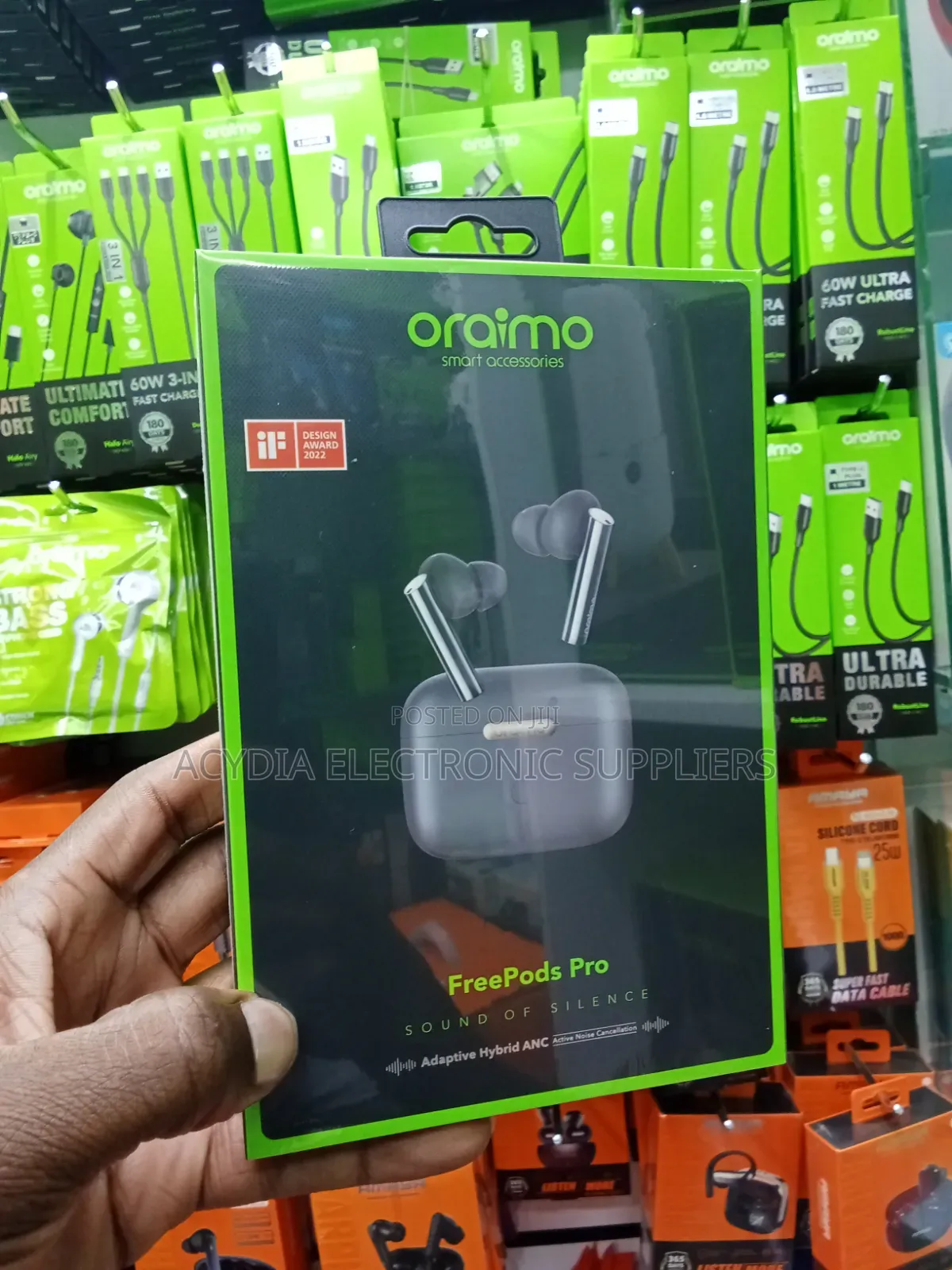 Oraimo Freepods Pro With Adaptive Hybrid Anc Bluetooth Earbuds