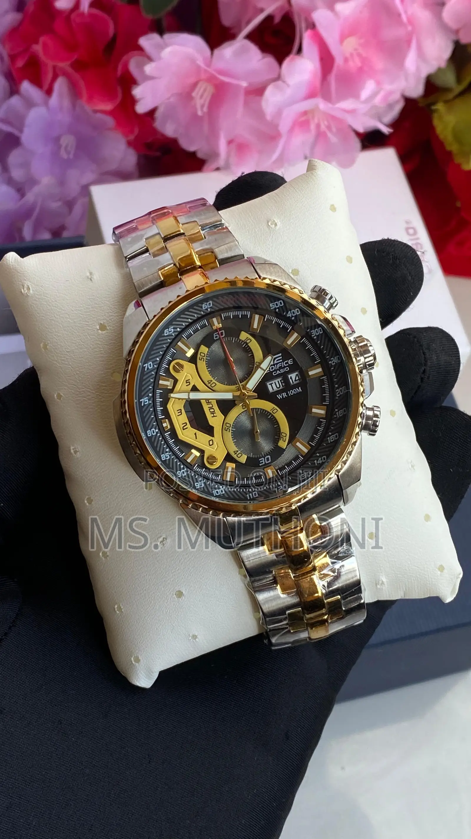Casio Edifice Chronograph, Model Ef-558sg-1avdf. ( Quality Copy )