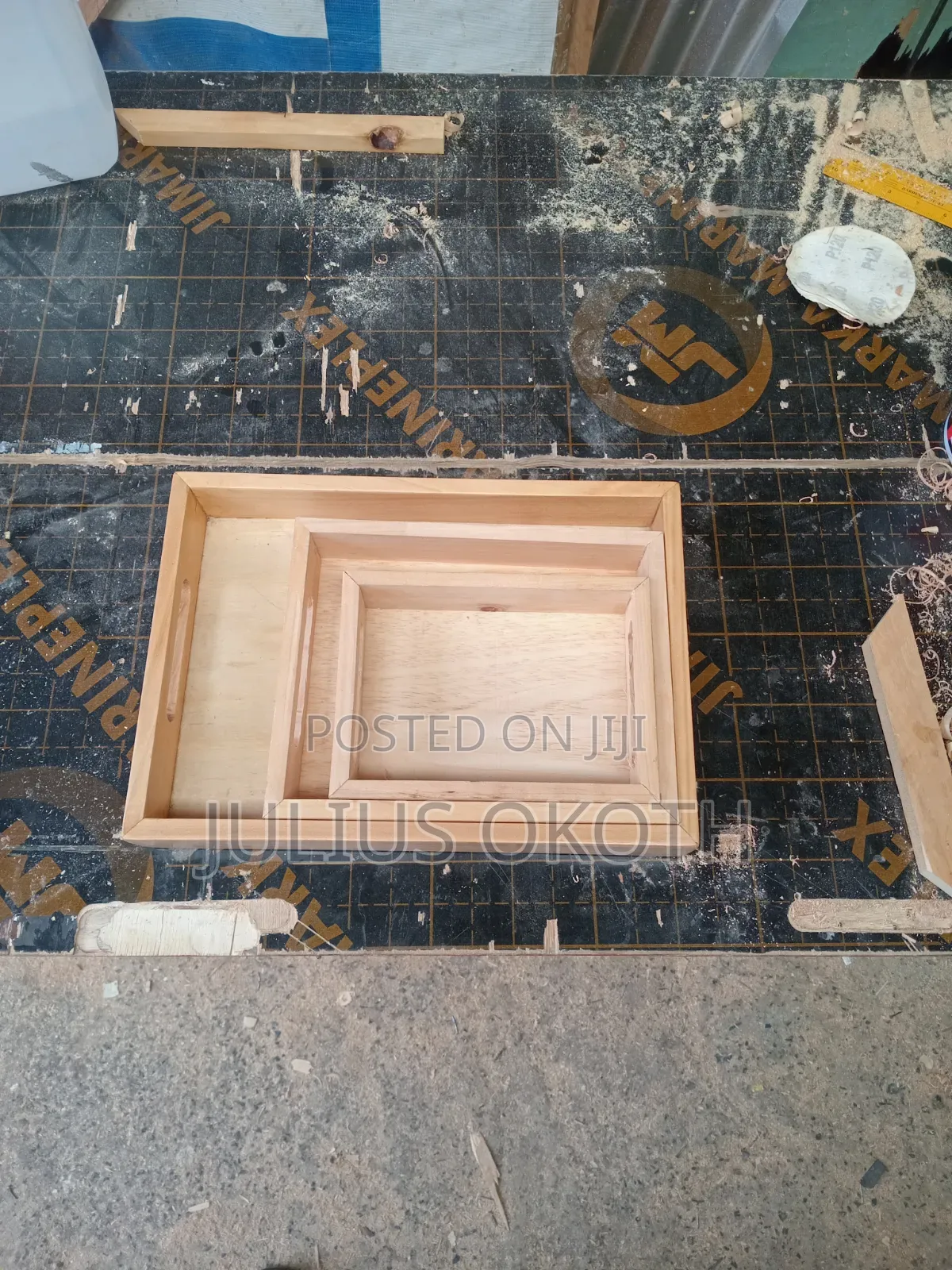 Wooden Tray Set