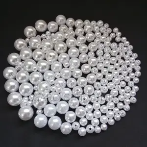 8/10/12 Mm White Pearl Beads | 16 Mm Strawberry Beads | 500g