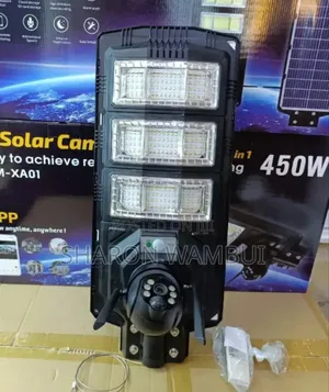 2 In1 450w Solar Street Light + 4g Ai Ptz 360 Camer/450w Solar Light