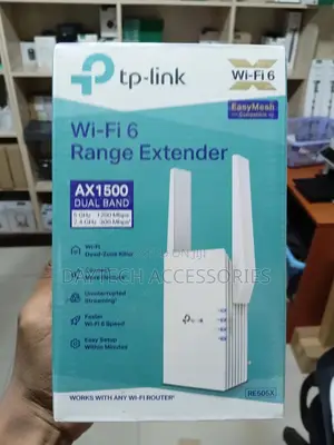 Tp-Link Ax1500 Wi-Fi 6 Range Extender (Model Re505x).