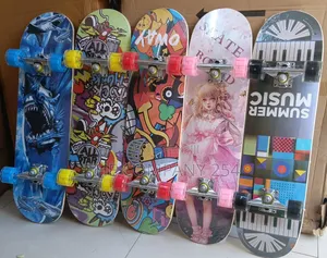 Quality Board Unisex Quadruple Graffited Adult Skate Board