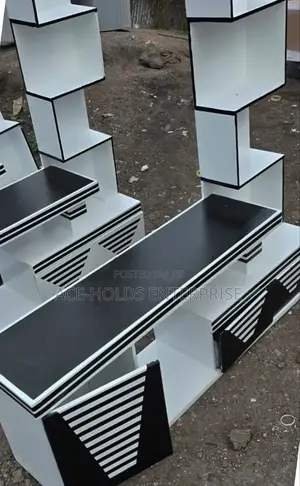 Tv Stand With Led Lighting and Inbuilt Decor Stand