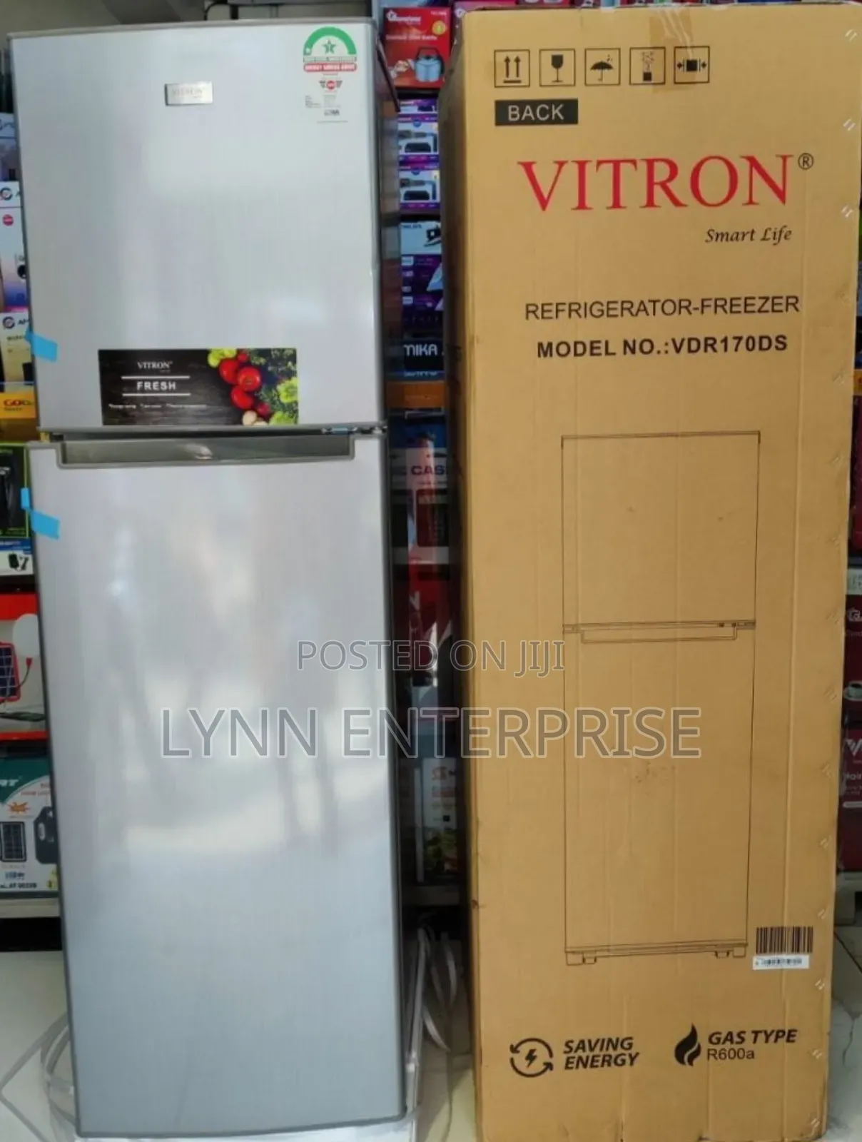 *Vitron 170litres Double Door Refrigerator