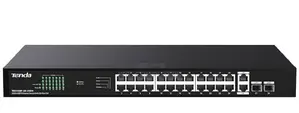 Tenda 24-Port Gigabit Ethernet Switch With 2 SFP Poe Switch