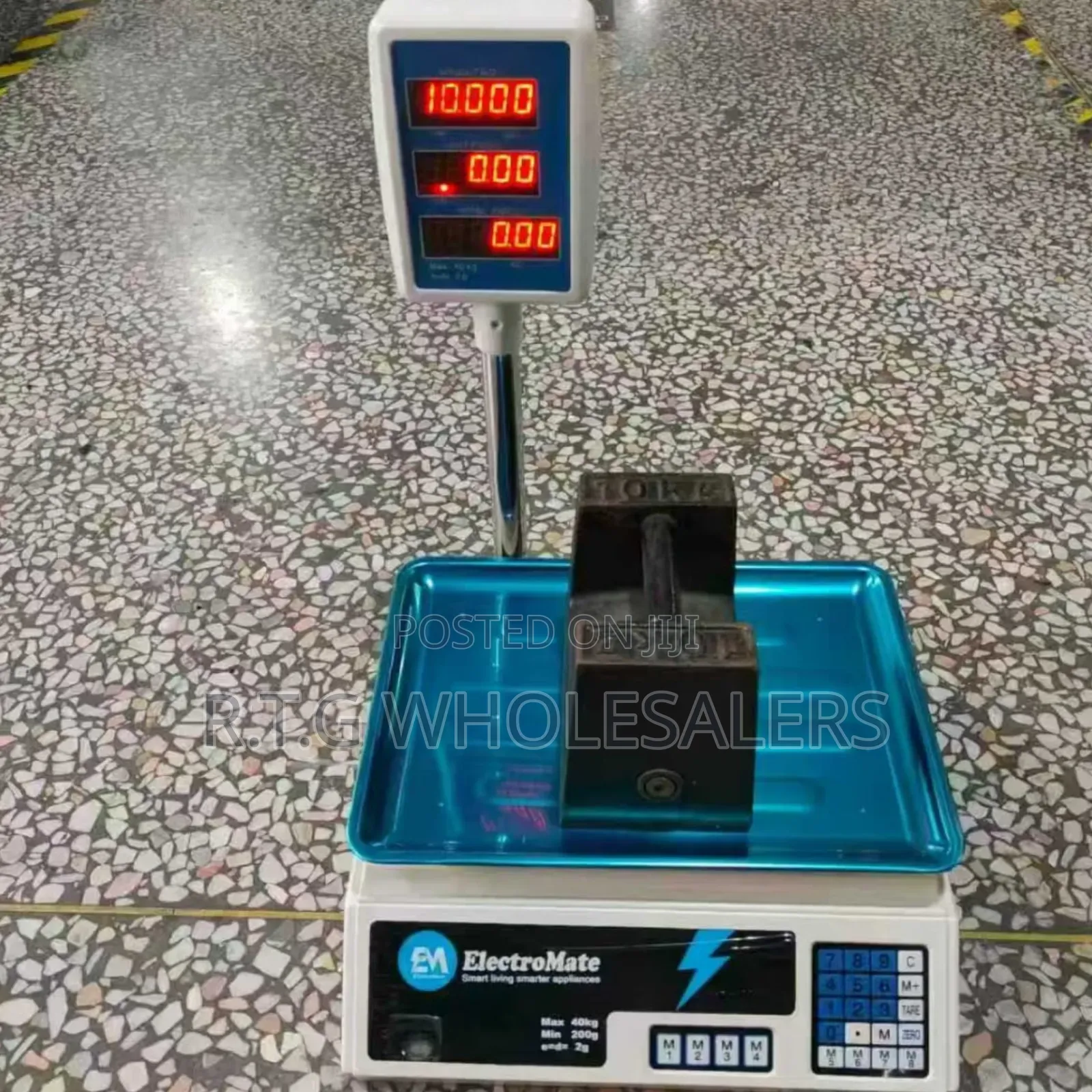 40kg Price Computing Scale With Arm Display Electromate