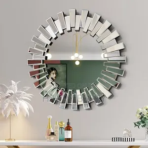 Circular Decorative Sunburst Mirror