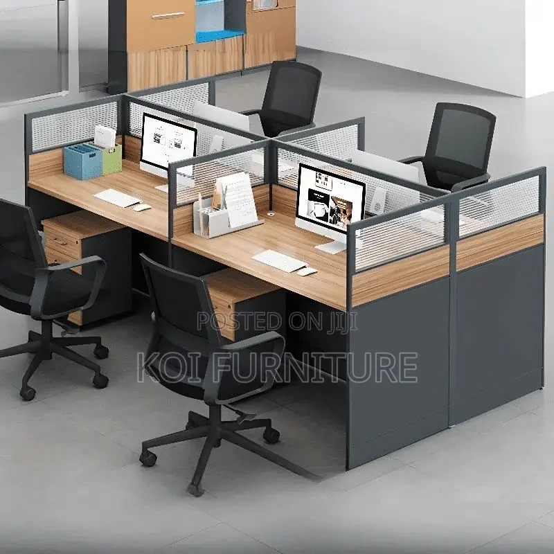 Office Workstations; 4 Users MDF Open User Collaborative Worlstation