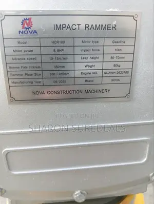Best Quality Nova Tamping Rammer Honda Engine