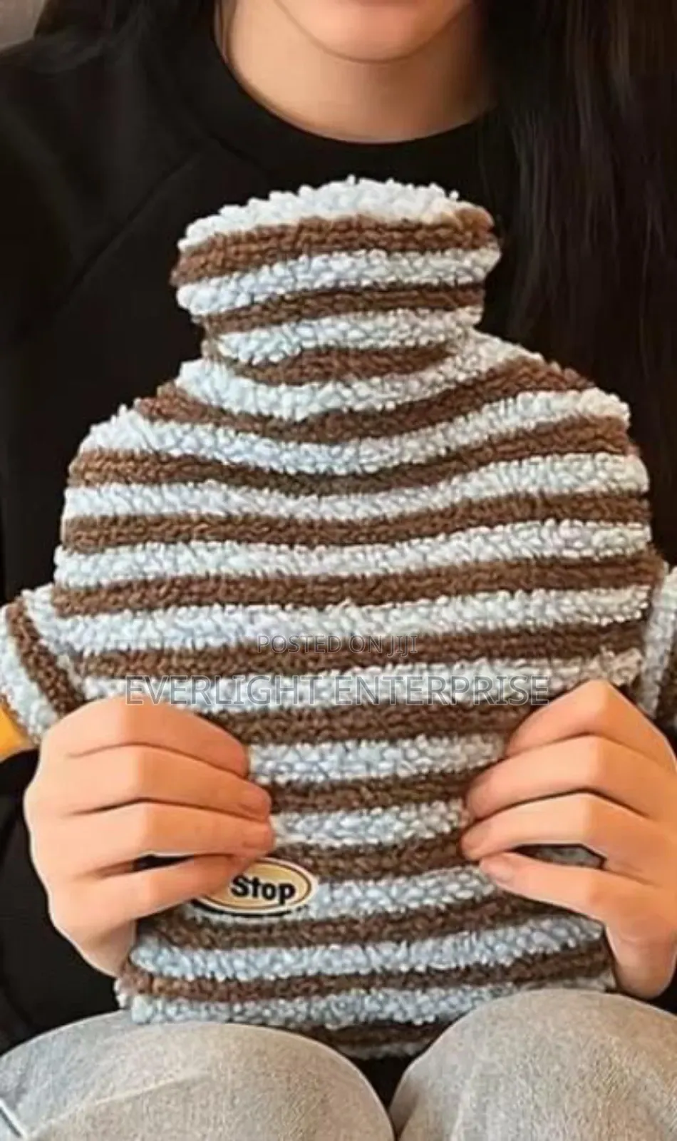 2l Stripped Hot Water Bottle