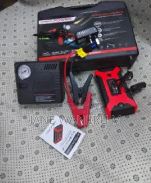 Multifunctional 2-in-1 Jump Starter + Air Compressor