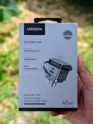 Ugreen 45w Nexode Pro (Usb-A*1 + Type-C*1) Fast Charger Adapter.