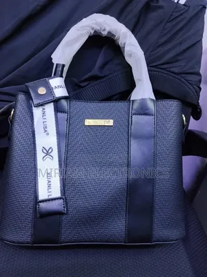Genuine Black Leather Handbag