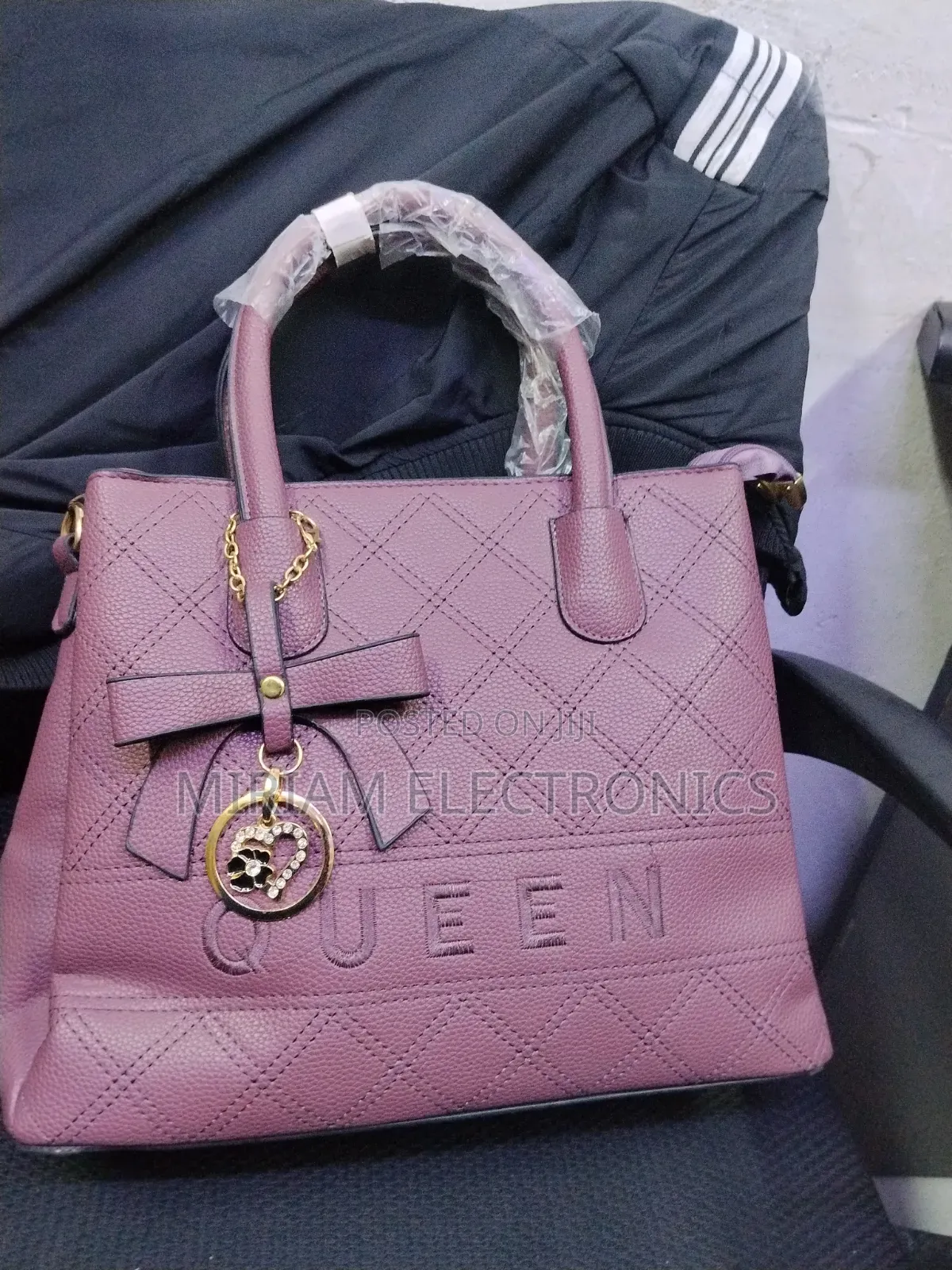 Pink Leather Handbag