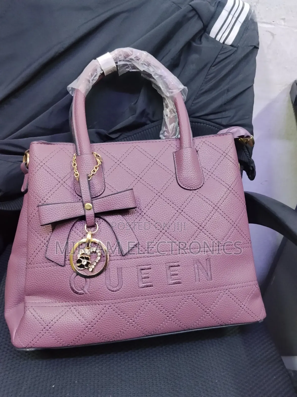 Pink Leather Handbag