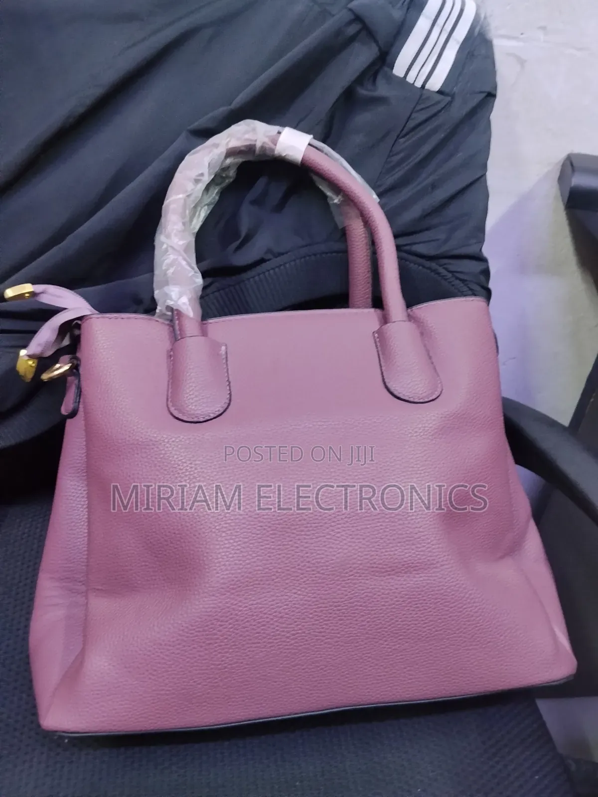 Pink Leather Handbag