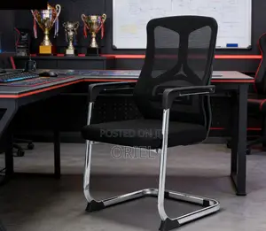 Office Boardroom Table : Breathable Mesh Conference Visitor Chair