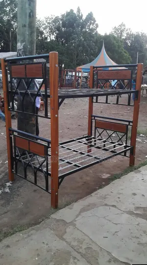 3.5*6 and 3.5*6 Straight Bunk Beds Mahogany Metallic
