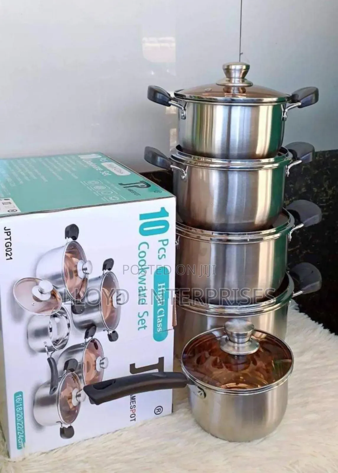 Induction Enabled 10pcs Cooking Pots