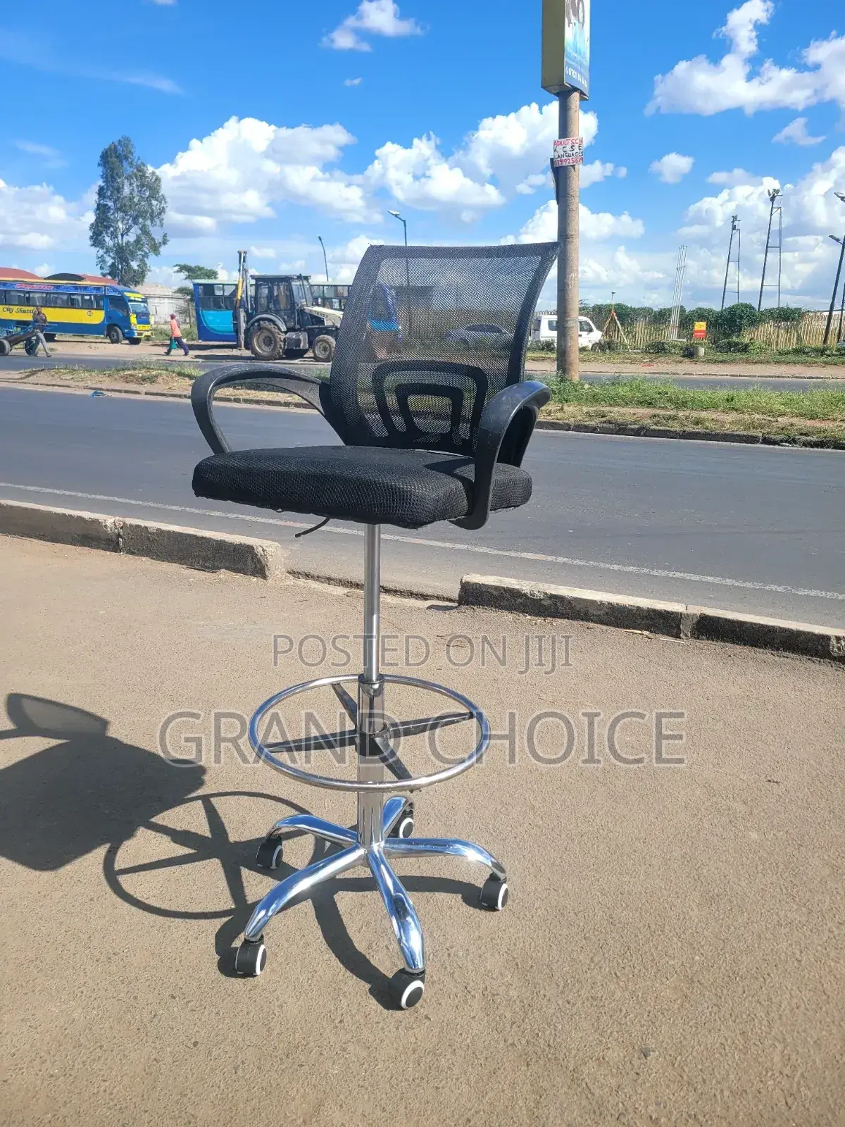 High Back Counter Mesh Chair
